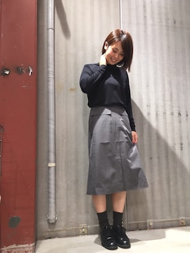 Tsugumiさんの「MERINO WOOL TURTLENECK / メリノウールタートルネック」を使ったコーディネート