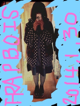 「FRAPBOIS」｜「アイテム（ダッフルコート）」を使った、RIEさん（レディース・160cm）の冬コーディネート