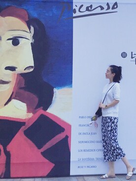 「MONKI」｜周小米さん（レディース・160cm）の夏コーディネート