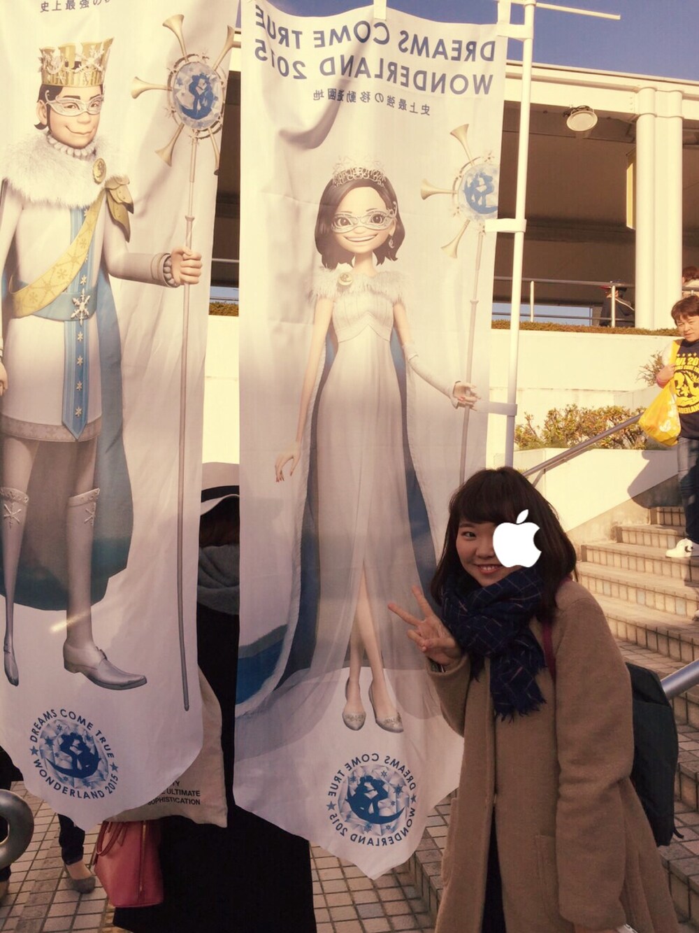 「ビュルデサボン」｜「bulle de savonのアイテム（マフラー、ブルー系）」を使った、ｋａｎａｋｏさん（レディース・159cm）の冬コーディネートの1枚目の写真