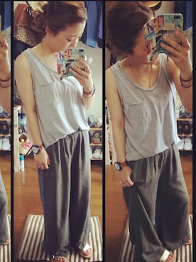 Hiiichanさん（レディース・156cm）の夏コーディネート