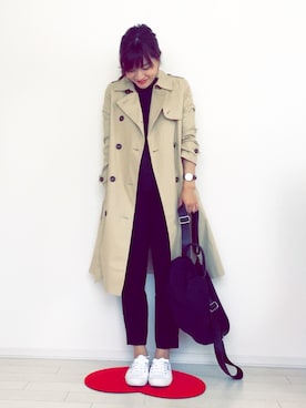 「DHOLIC（ディーホリック）のアイテム（バックパック/リュック）」を使った、*॰ॱみや⑅◡̈*さん（レディース・161cm）の秋コーディネート