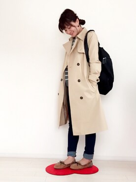 「DHOLIC（ディーホリック）のアイテム（バックパック/リュック）」を使った、*॰ॱみや⑅◡̈*さん（レディース・161cm）の冬コーディネート