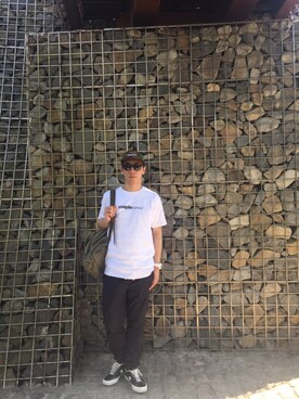 「MAPLE COMICS（メイプルコミックス）のアイテム」を使った、rebelさん（メンズ・180cm）の夏コーディネート