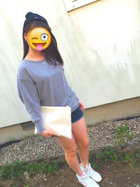 「アイテム（ボストンバッグ）」を使った、あさん（レディース・158cm・10代）の春コーディネート