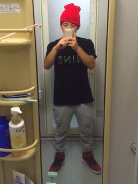 「DEADLINE（デッドライン）のアイテム」を使った、猿の優さん（メンズ・164cm）の秋コーディネート