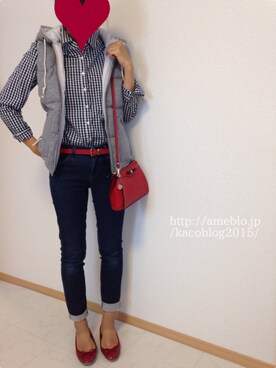 「PLST（プラステ）のアイテム（ダウンジャケット/コート）」を使った、Ｋａｃｏさん（レディース・158cm）の秋コーディネート