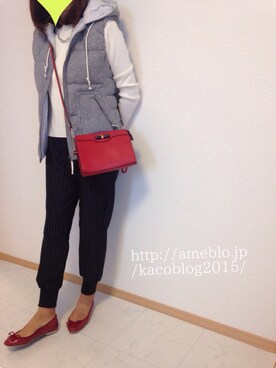 「PLST（プラステ）のアイテム（ダウンジャケット/コート）」を使った、Ｋａｃｏさん（レディース・158cm）の秋コーディネート