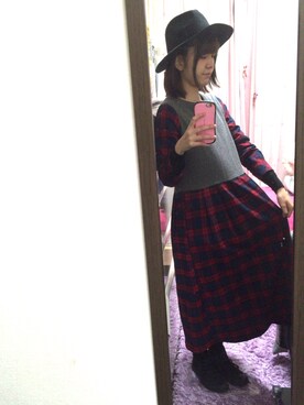 「w closet」｜「アイテム（チェスターコート）」を使った、risuさん（レディース・165cm）の冬コーディネート