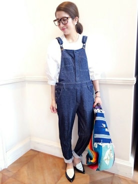 「LOUNGEDRESS（ラウンジドレス）のアイテム（オールインワン・サロペット）」を使った、Loungedressさん（レディース・160cm）の夏コーディネート