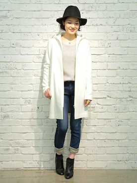 「LOUNGEDRESS（ラウンジドレス）のアイテム（その他アウター）」を使った、Loungedressさん（レディース・160cm）の秋コーディネート
