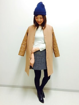 「LOUNGEDRESS（ラウンジドレス）のアイテム（ブルゾン）」を使った、Loungedressさん（レディース・160cm）の冬コーディネート