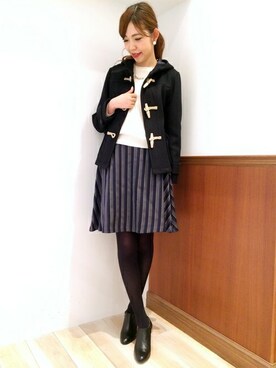 「LOUNGEDRESS（ラウンジドレス）のアイテム（その他アウター）」を使った、Loungedressさん（レディース・160cm）の冬コーディネート