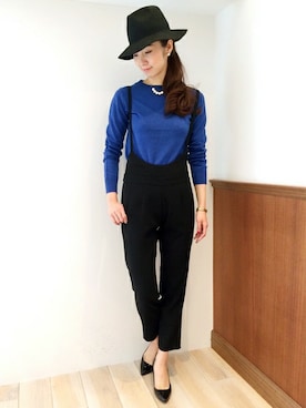 「LOUNGEDRESS（ラウンジドレス）のアイテム（オールインワン・サロペット）」を使った、Loungedressさん（レディース・160cm）の冬コーディネート