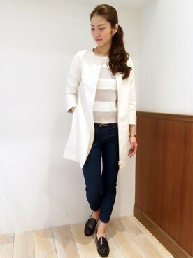 「LOUNGEDRESS（ラウンジドレス）のアイテム（その他アウター）」を使った、Loungedressさん（レディース・160cm）の冬コーディネート
