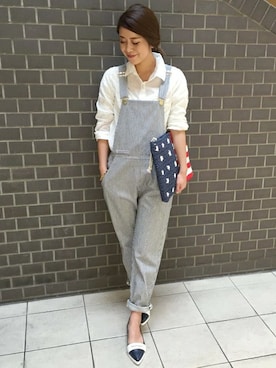 「LOUNGEDRESS（ラウンジドレス）のアイテム（オールインワン・サロペット）」を使った、Loungedressさん（レディース・160cm）の春コーディネート