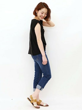 「フレンチ」｜Loungedressさん（レディース・160cm）の春コーディネート