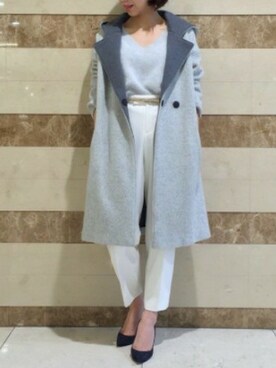 「LOUNGEDRESS（ラウンジドレス）のアイテム（その他アウター）」を使った、Loungedressさん（レディース・165cm）の冬コーディネート