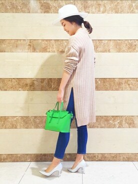 「ヤヌーク」｜「アイテム（帽子）」を使った、Loungedressさん（レディース・160cm）の冬コーディネート