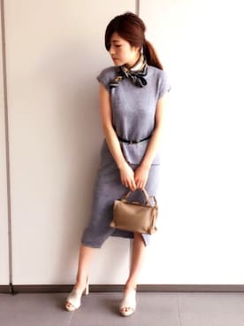 「PotioR（ポティオール）のアイテム」を使った、Loungedressさん（レディース・160cm）の春コーディネート