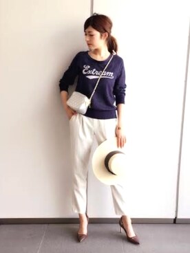 「PELLICO（ペリーコ）のアイテム」を使った、Loungedressさん（レディース・160cm）の春コーディネート