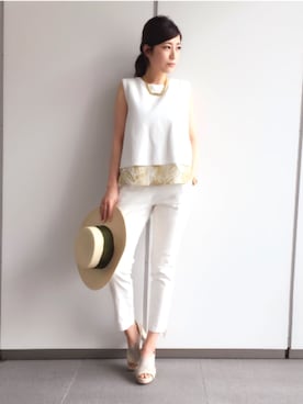 「ボタニカル柄」｜Loungedressさん（レディース・160cm）の春コーディネート