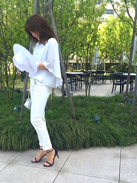 「YANUK（ヤヌーク）のアイテム」を使った、Loungedressさん（レディース・160cm）の春コーディネート