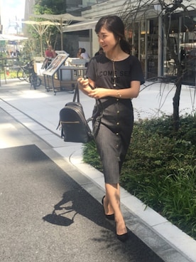 「FIORELLI（フィオレッリ）のアイテム（バッグ）」を使った、Loungedressさん（レディース・160cm）の夏コーディネート