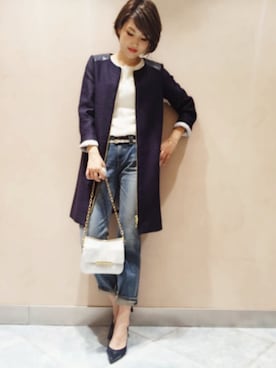 「LOUNGEDRESS（ラウンジドレス）のアイテム（その他アウター）」を使った、Loungedressさん（レディース・160cm）の夏コーディネート