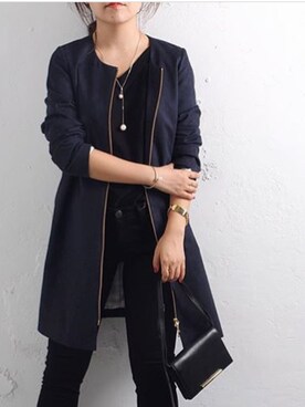 「a.v.max（エーヴィーマックス）のアイテム」を使った、Loungedressさん（レディース・160cm）の秋コーディネート