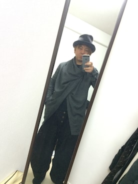 「ATTACHMENT（アタッチメント）のアイテム（その他アウター）」を使った、ナックさん（メンズ・162cm）の冬コーディネート