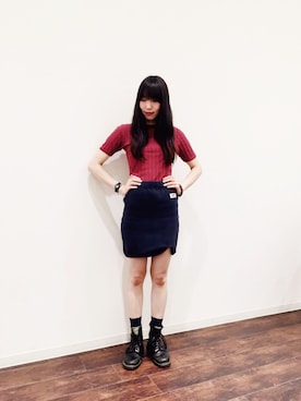 「シアタープロダクツ(THEATRE PRODUCTS)」｜「アイテム（ブーツ）」を使った、panさん（レディース・166cm）の秋コーディネート