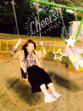 「アクティブ」｜「アイテム（ソックス/靴下）」を使った、もとchan♡さん（レディース・153cm）の春コーディネート