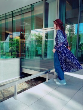「白いスニーカー」｜「アイテム（ワンピース/ドレス）」を使った、もとchan♡さん（レディース・153cm）の夏コーディネート
