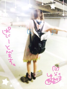 「Dr. Martens（ドクターマーチン）のアイテム（ブーティ、ブラック系）」を使った、panny!!!!さん（レディース・160cm）の夏コーディネート