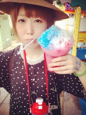 「LOWRYS FARM（ローリーズファーム）のアイテム（ワンピース、ブラック系）」を使った、panny!!!!さん（レディース・160cm）の夏コーディネート