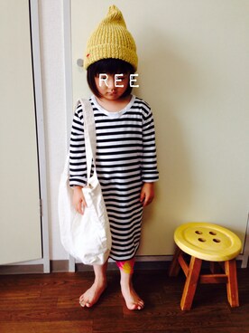 「SEVENDAYS=SUNDAY（セブンデイズサンデイ）のアイテム（帽子）」を使った、りーさん（キッズ・110cm）の夏コーディネート