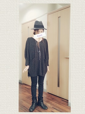 kyonさん（レディース・159cm）の冬コーディネート