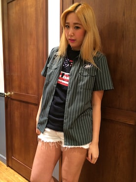 伏木 栞織さん(レディース・174cm)の春コーディネート