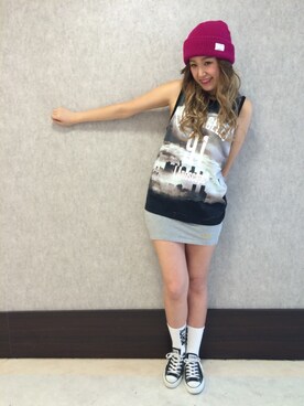 伏木 栞織さん（レディース・174cm）の夏コーディネート