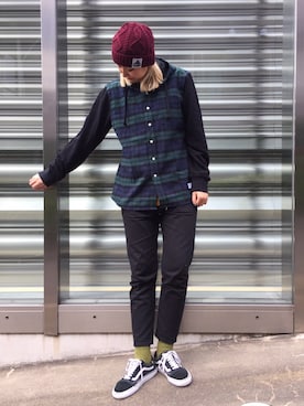 伏木 栞織さん(レディース・174cm)の秋コーディネート