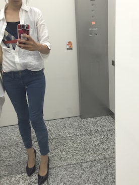 「Planet blue world（プラネットブルーワールド）のアイテム」を使った、Mitsuさん（レディース・160cm）の夏コーディネート