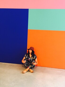 「flower」｜「アイテム（オールインワン・サロペット）」を使った、dlightさん（レディース・157cm）の夏コーディネート