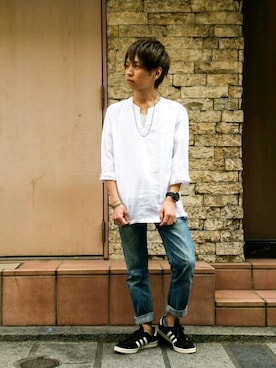 「グランドグローバル」｜GRAND GLOBAL吉祥寺店さん（メンズ・163cm）の夏コーディネート