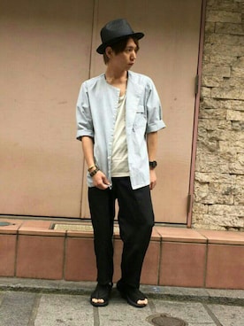 「グランドグローバル」｜GRAND GLOBAL吉祥寺店さん（メンズ・163cm）の夏コーディネート