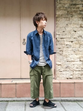 「GGD（ジージーディー）のアイテム」を使った、GRAND GLOBAL吉祥寺店さん（メンズ・164cm）の夏コーディネート