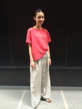 Sayaka Toujouさん（レディース・160cm）の夏コーディネート