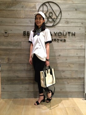 Sayaka Toujouさん（レディース・160cm）の夏コーディネート