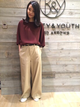 Sayaka Toujouさん（レディース・160cm）の夏コーディネート