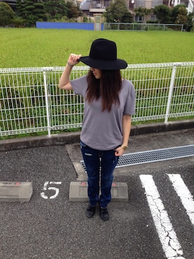 「STEVE MADDEN（スティーブマデン）のアイテム（その他シューズ）」を使った、タエゾーさん（レディース・147cm）の秋コーディネート